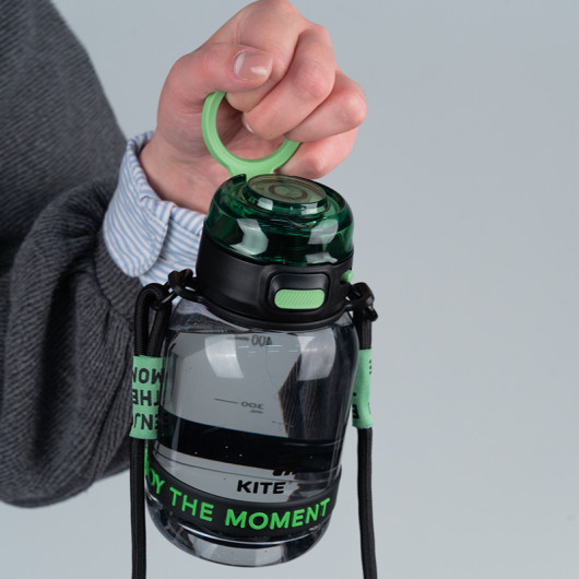Пляшечка для води, 700 мл, чорно-зелена (K25-1218-2) Kite — фото 9