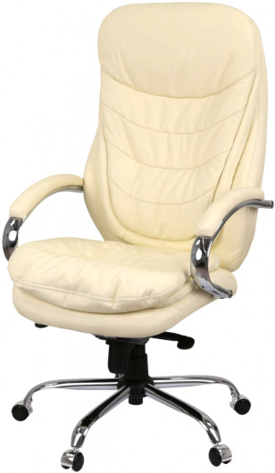 Кресло Валенсия Soft CH MB (Кожа LC-F) бежевый АКЛАС - фото 18