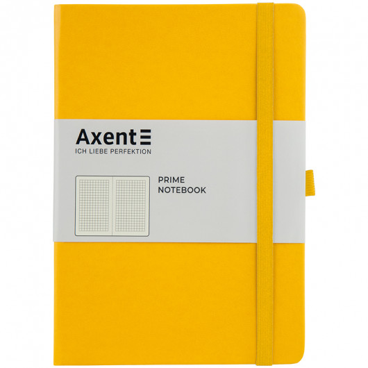 Книга записная Partner Prime А5 (145*210мм.), 96л, клетка, желт. Axent - фото 8