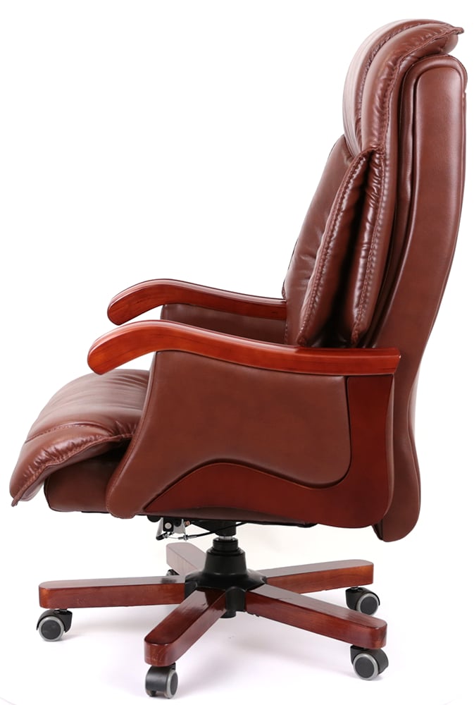Кресло Галахад EX RL (Кожа LC-I) коричневый АКЛАС - фото 16