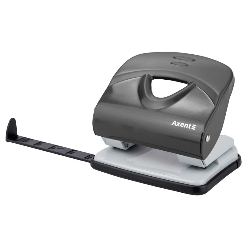 Дырокол на 2 отверстия, до 30 листов Exakt-2, металлический, черн. Axent - фото 7