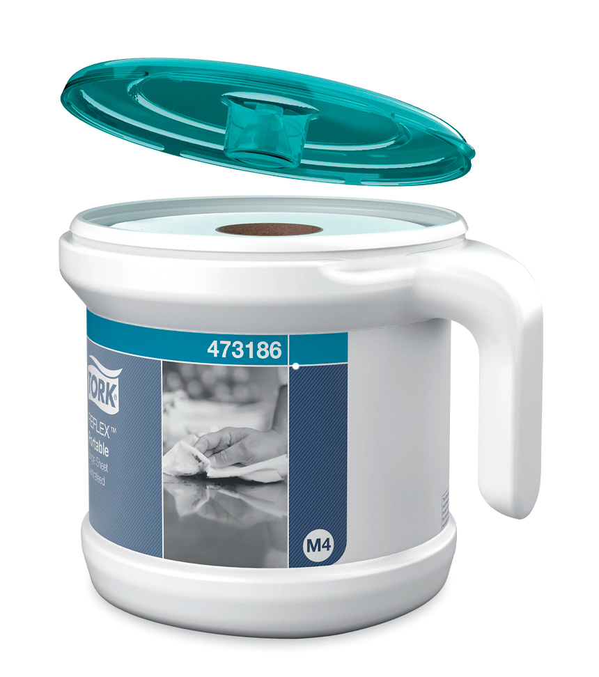 Диспенсер для полотенец в рулонах с центральной вытяжкой, Переносной пластик, Reflex, (M4), бирюз. Tork - фото 2
