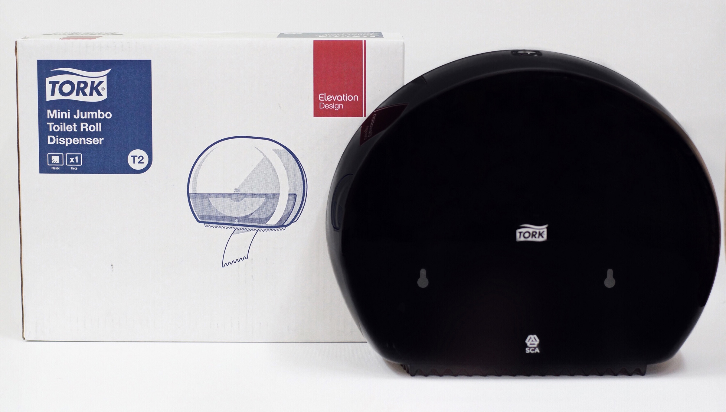 Диспенсер для туалетной бумаги в рулонах Джамбо,Elevation, пластик, (T2), черн. Tork - фото 3