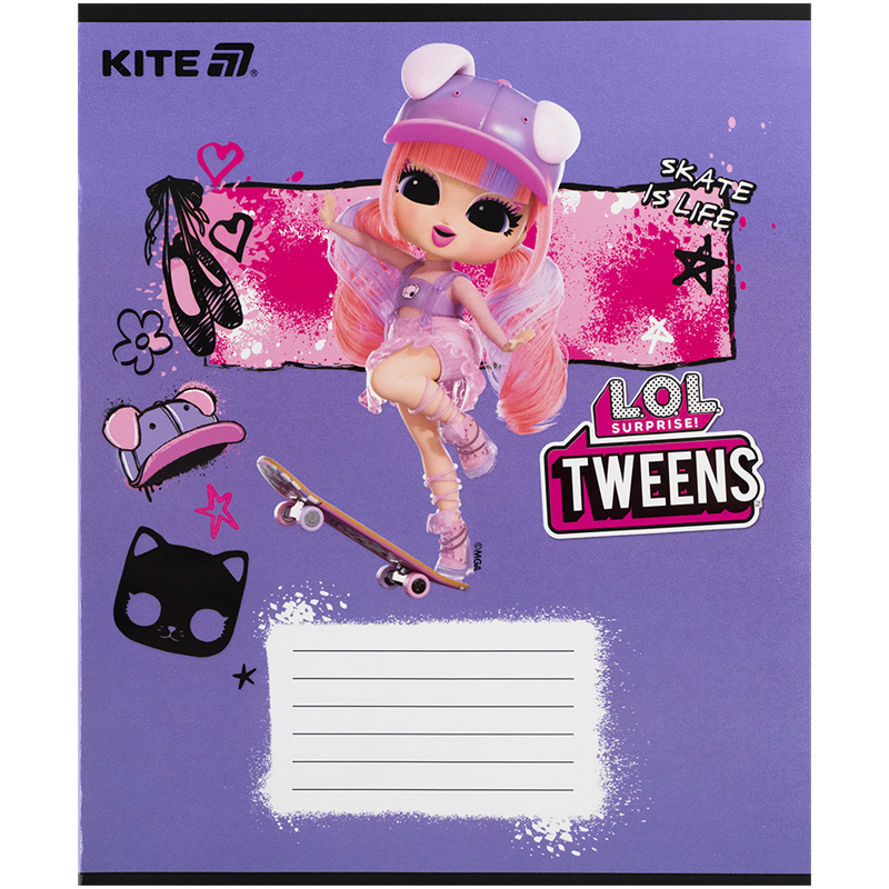 Тетрадь 12 лист., кос., гибр. лак + УФ лак, LO (LO25-235) Kite - фото 11