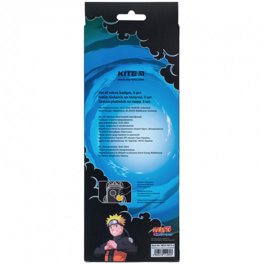 Набор бейджей на липучке, 3 шт., 3012-2 Naruto Shippuden Kite - фото 8