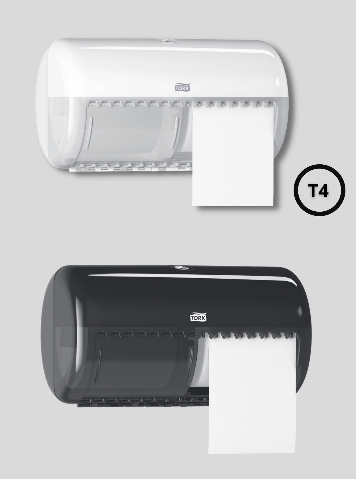 Тримач для туалетного паперу у малих рулонах, Міні (на 2 рулони), Elevation, пластиковий, (T4),чорн. Tork - фото 2