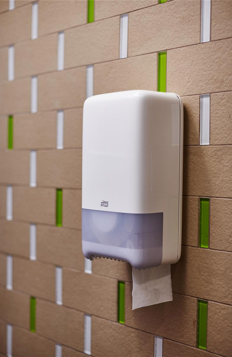 Тримач для туалетного паперу у малих рулонах, Міні (на 2 рулони), Elevation, пластиковий, (T6), біл. Tork - фото 3