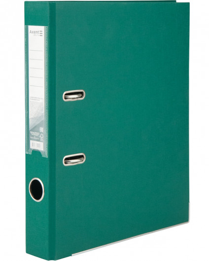 Регистратор 5см. А4 (PP), двусторонний, темно-зелен. Axent Delta - фото 5