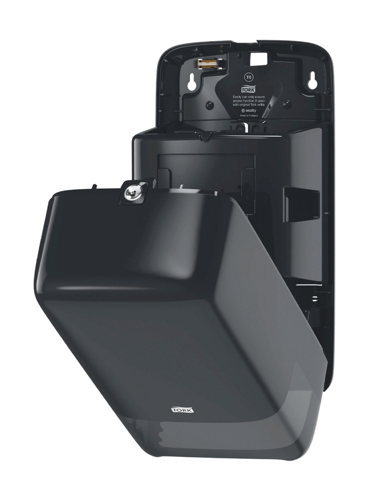 Диспенсер для туалетной бумаги в мини рулонах Auto Shift, Elevation,  пластик, (T6), черн. Tork - фото 2