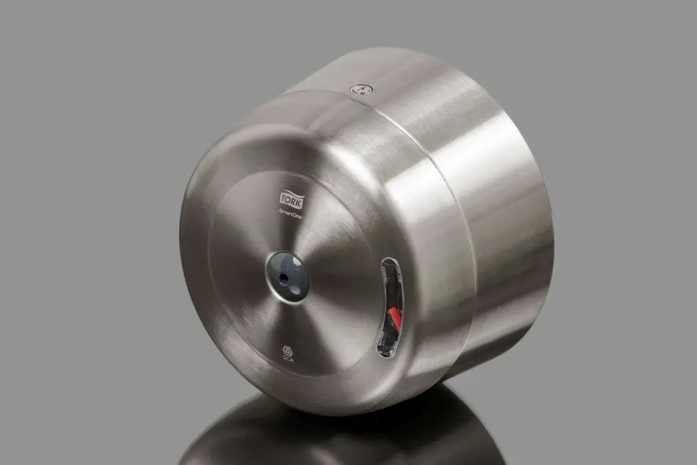 Диспенсер для туалетной бумаги в мини рулонах SmartOne, металл, (T8), серый Tork - фото 1