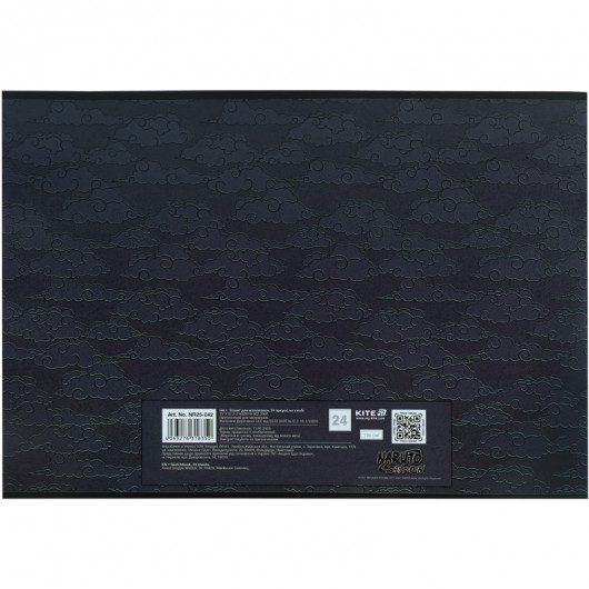 Тетрадь для рисования, 24 лист., скоба, гибр. лак + УФ лак, Naruto Shippuden (NR25-242) Kite - фото 10