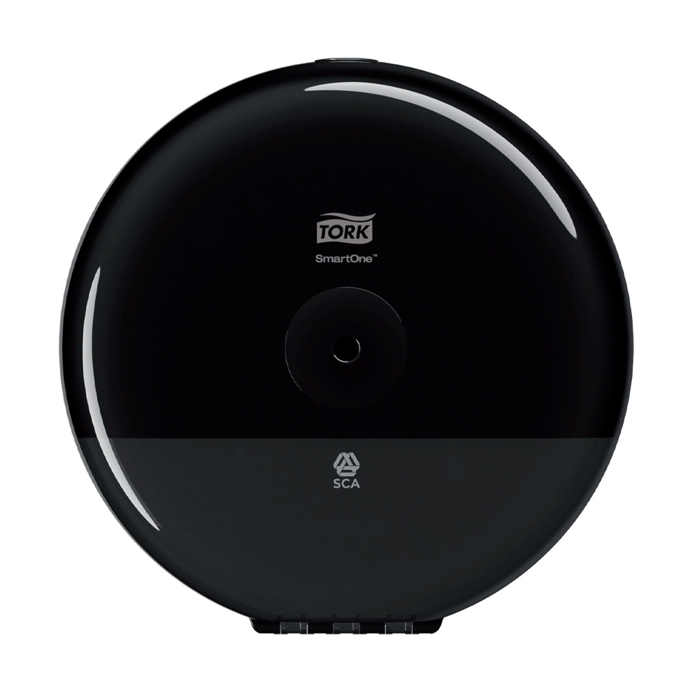 Диспенсер для туалетной бумаги в мини рулонах SmartOne Mini System, пластик, (T9), черн. Tork - фото 1