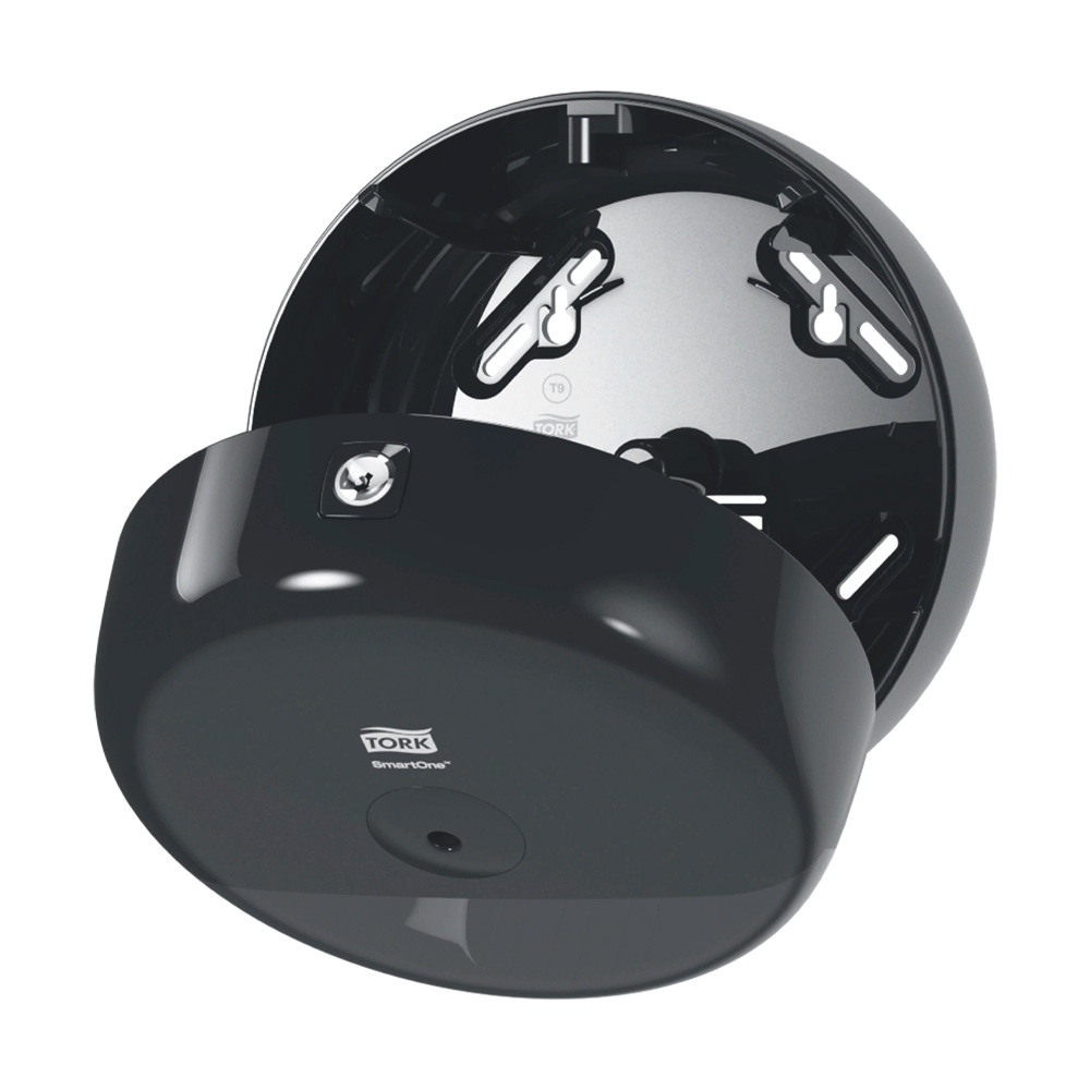 Диспенсер для туалетной бумаги в мини рулонах SmartOne Mini System, пластик, (T9), черн. Tork - фото 2