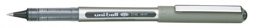 Роллер Uni-ball Eye Fine, 0,7мм., корпус сер., стержень  черн. Uni - фото 7