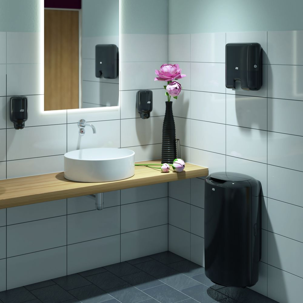 Диспенсер для рідкого мила, Elevation, 0,5л., пластиковий, з замком, (S2), чорн. Tork - фото 1