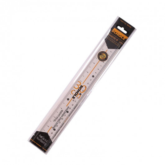 Линейка пластиковая 30см., прозр. Scholz - фото 4