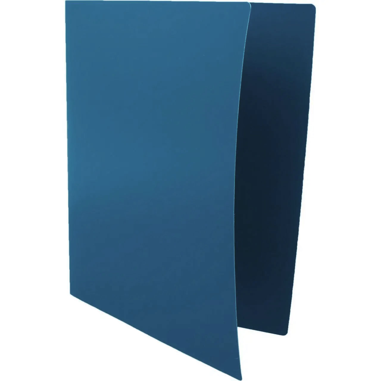 Папка зі швидкозшивачем і кишенею, корінець 18мм., 500мКм. пластик., до 150арк., син. 4Office — фото 1