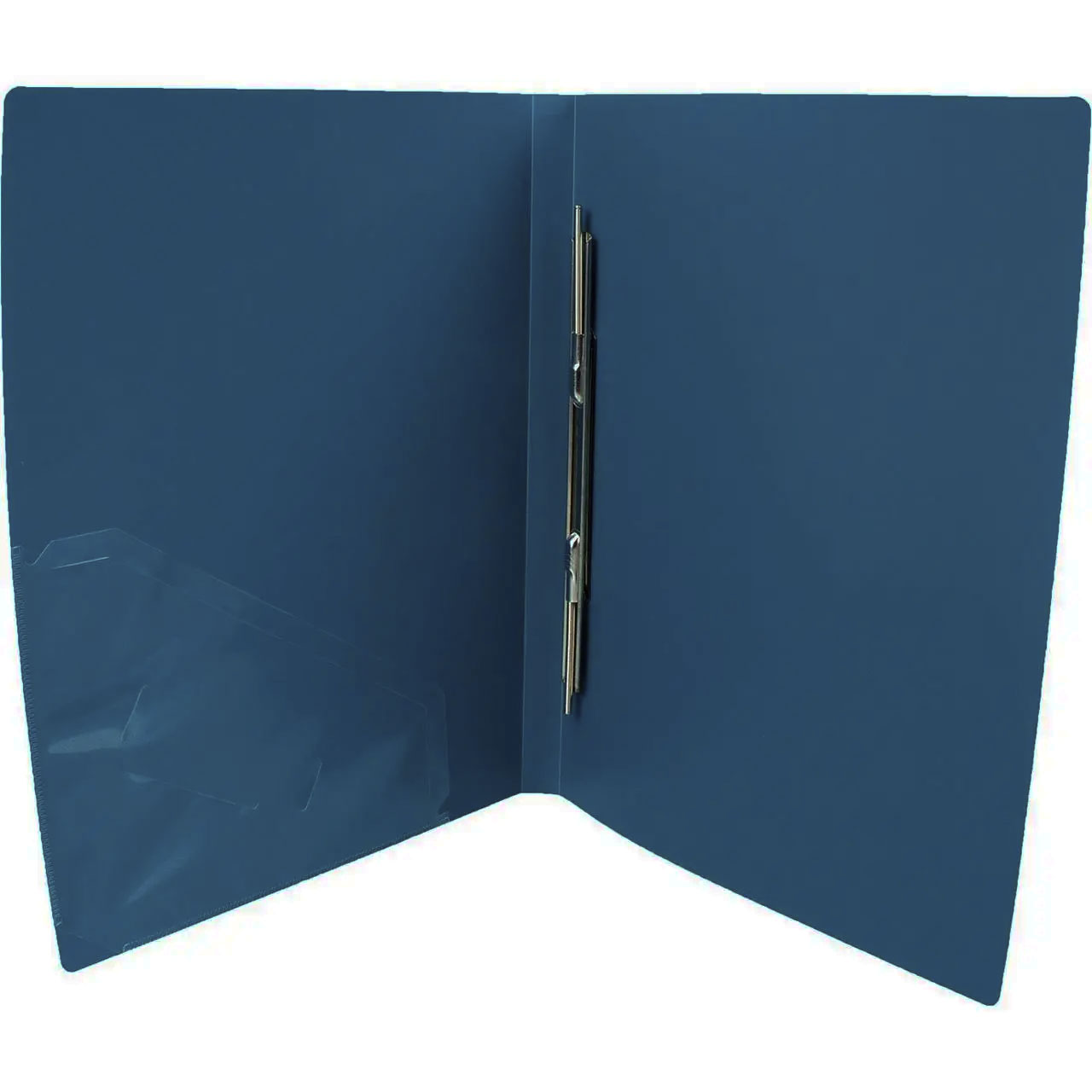 Папка зі швидкозшивачем і кишенею, корінець 18мм., 500мКм. пластик., до 150арк., син. 4Office — фото 4