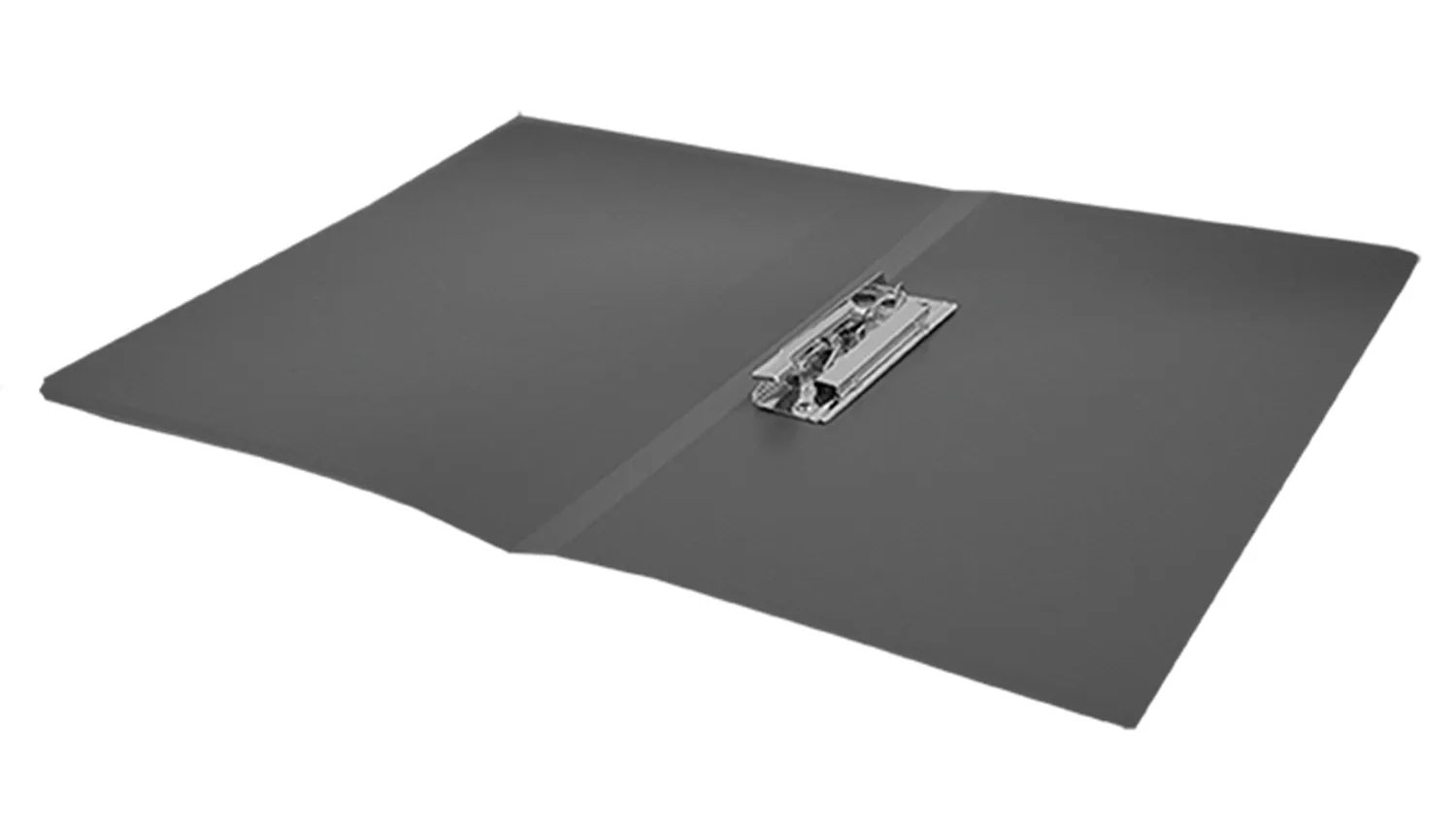 Папка с боковым прижимом JOBMAX, корешок 16мм., 450мКм пластик, до 120 лист., черн. BuroMax - фото 1