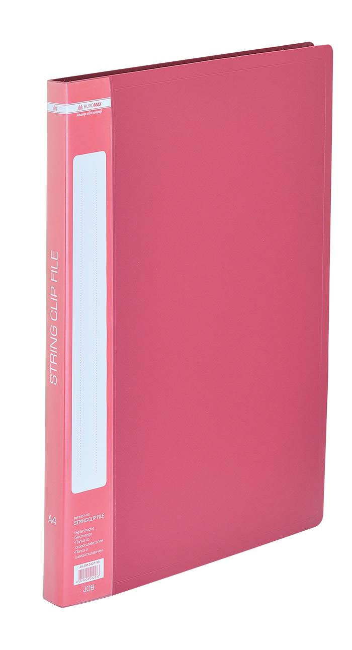 Папка со скоросшивателем и карманом 18мм., пластик, ассорт. BuroMax - фото 4