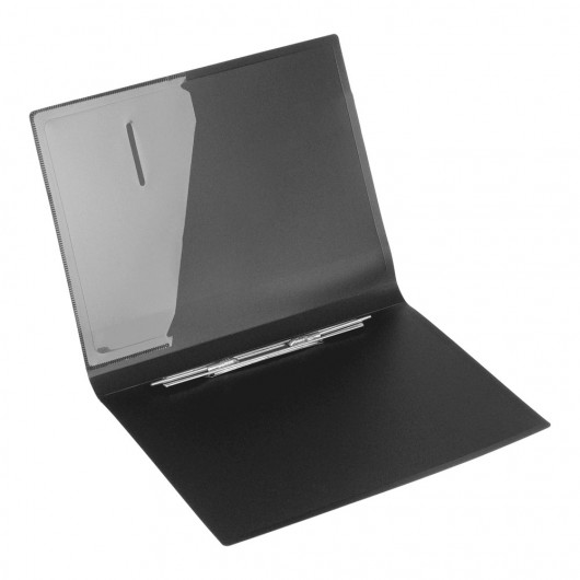 Папка со скоросшивателем и карманом 18мм., пластик, черн. BuroMax - фото 4