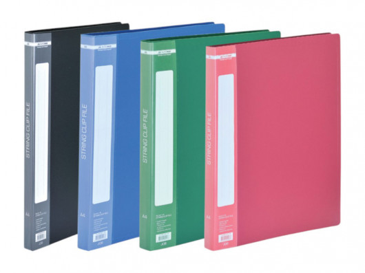 Папка со скоросшивателем и карманом 18мм., пластик, син. BuroMax - фото 2