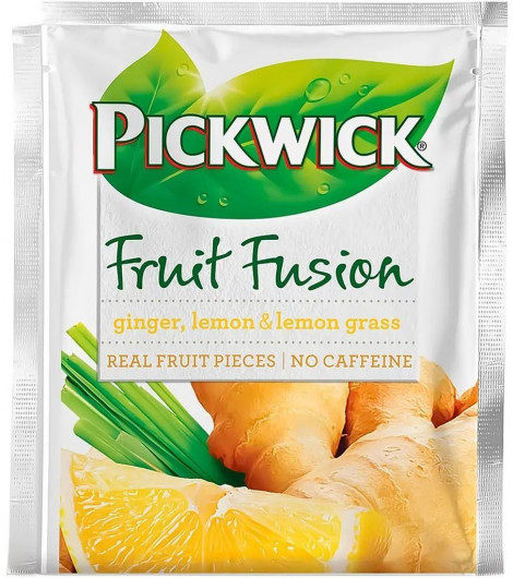 Чай фруктово-тряв'яний Fruit Fusion Імбир і Лемонграс, 40г., 20пак. по 2,0г. (8711000564158) Pickwick — фото 2