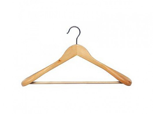 Вешалка деревянная для верхней одежды, с перекладиной, 45см. х 5,8см. х 23,5см. Мой Дом - фото 2