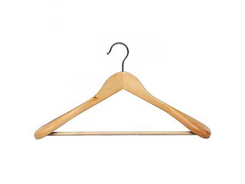 Вешалка деревянная для верхней одежды, с перекладиной, 45см. х 5,8см. х 23,5см. Мой Дом - фото 2