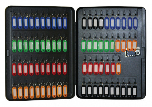 Сейф настенный для 77 ключей, металл., черн. BuroMax - фото 3