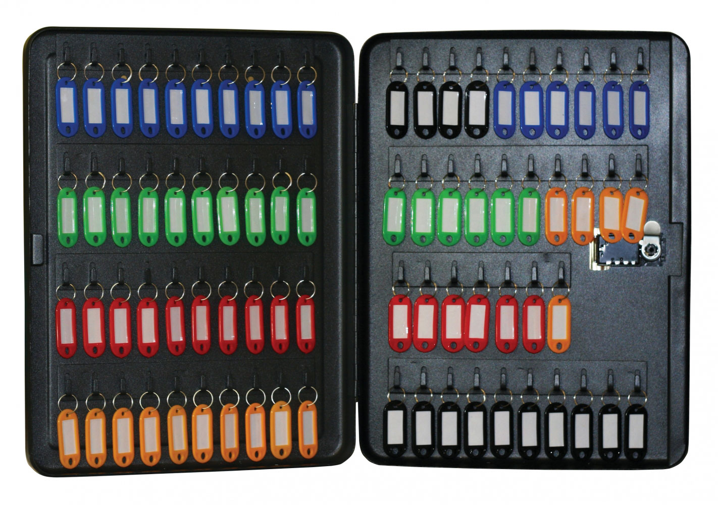 Сейф настенный для 77 ключей, металл., черн. BuroMax - фото 3