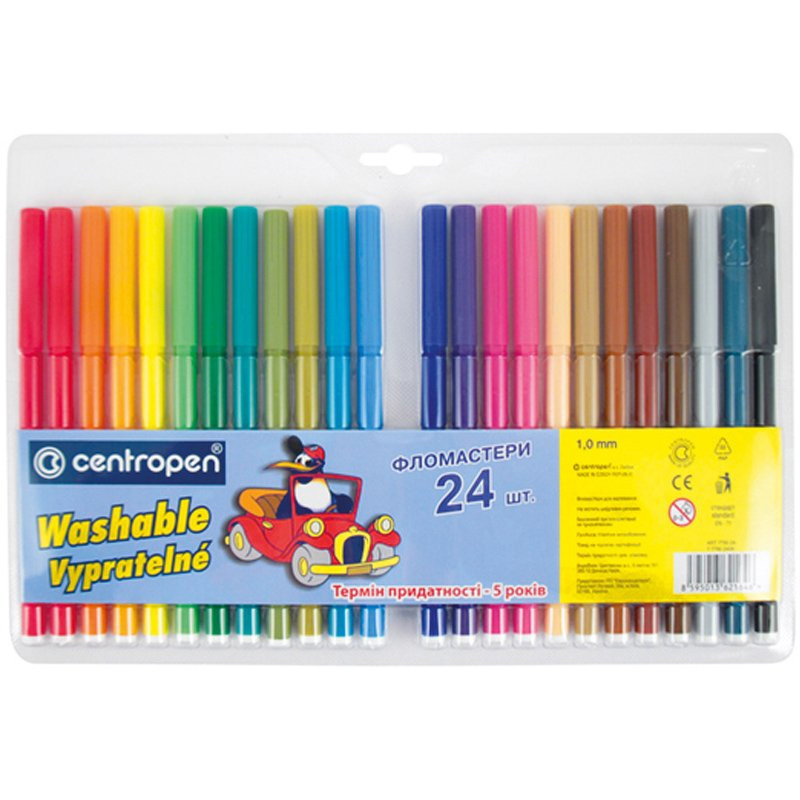 Фломастеры, 24цв., 7790, ассорт. Centropen - фото 3