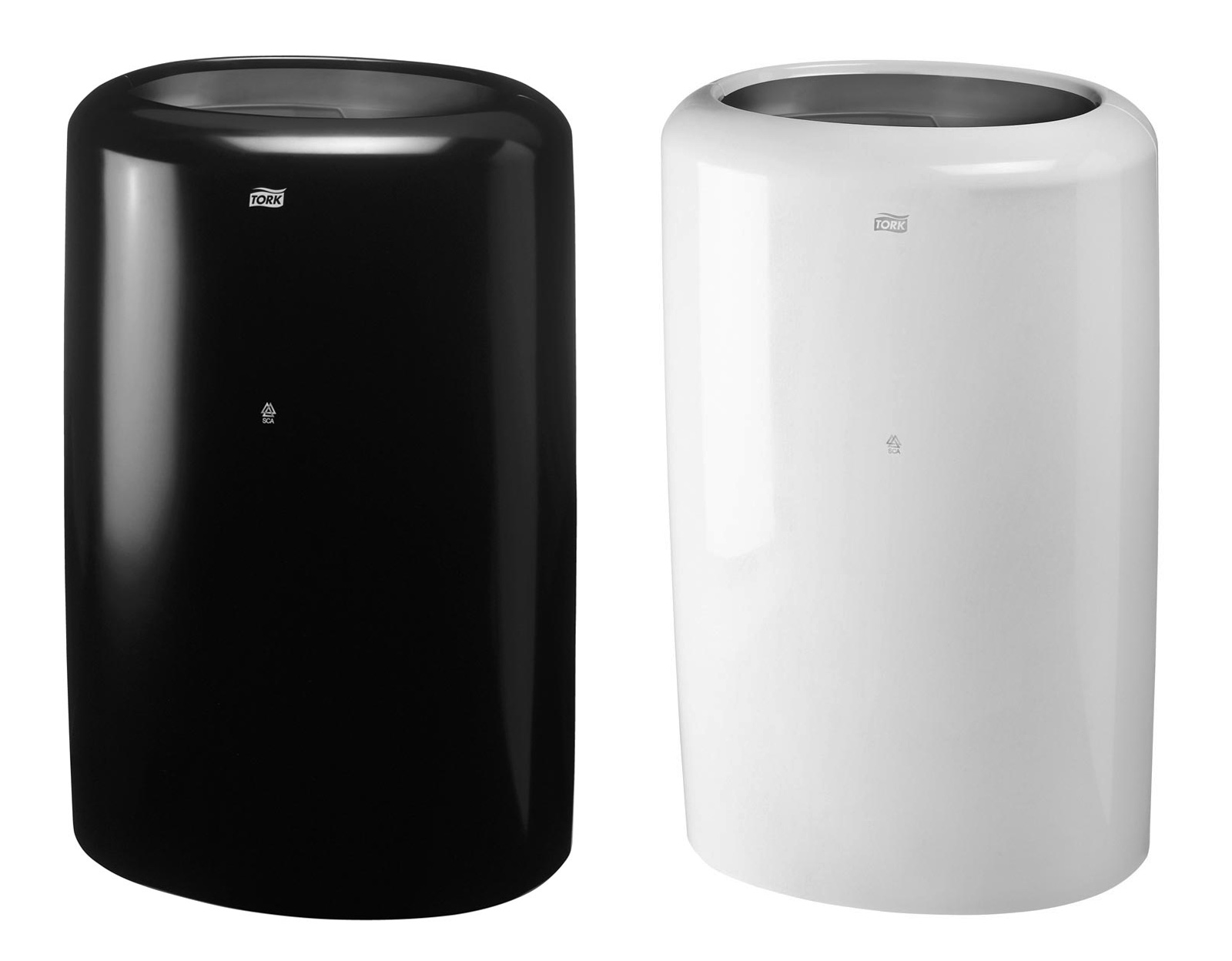 Урна для мусора напольная 50л метал/пластик, бел. Tork - фото 2