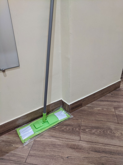 Швабра для мытья пола, 110см., с насадкой из микрофибры, 44*13см. Мой Дом - фото 2