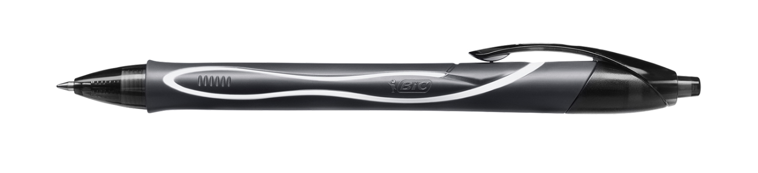 Гелевая ручка Gel-Ocity Quick Dry, 0,7мм., корпус черн., стержень черн. Bic - фото 2