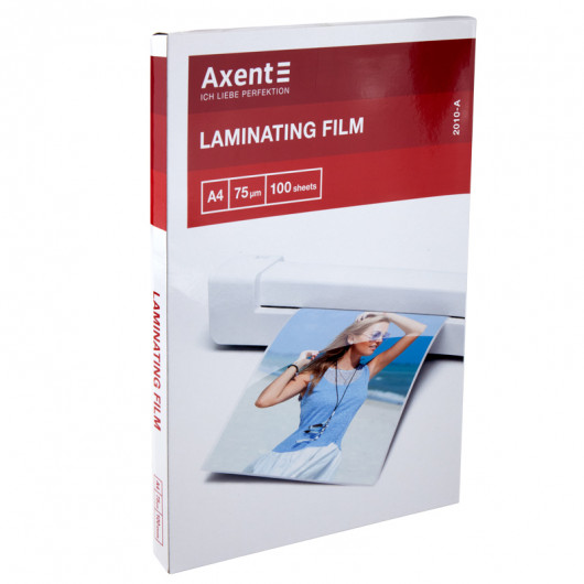 Пленка для ламинирования 75 мкм, A4 (216x303 мм), 100шт. Axent - фото 2
