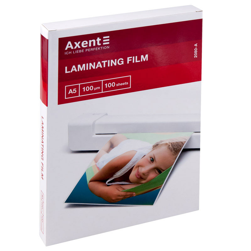 Пленка A5 154*216мм., 100мкм, глянцевая, 100шт./уп. Axent - фото 2