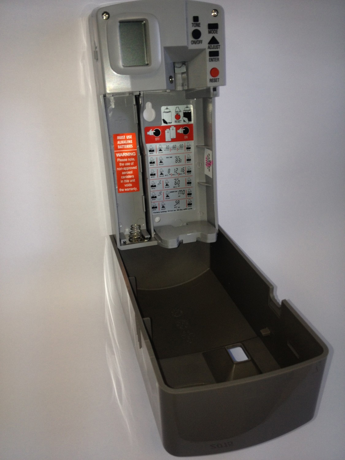 Диспенсер для аерозольного освіжувача повітря Aluminium, електронний, пластик, (A1), сірий Tork - фото 2