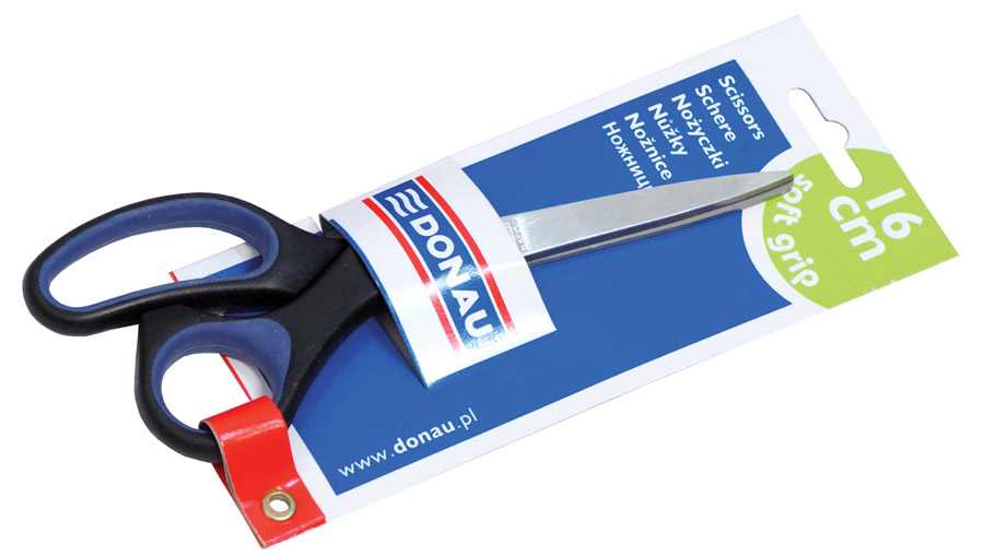 Ножницы 16см., с резиновыми вставками DONAU - фото 1