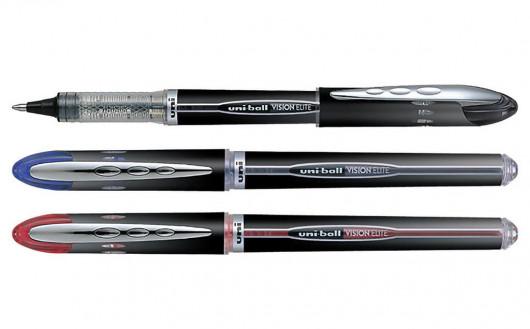Роллер Uni-ball Vision Elite, 0,5мм., корпус черн., стержень син. Uni - фото 8