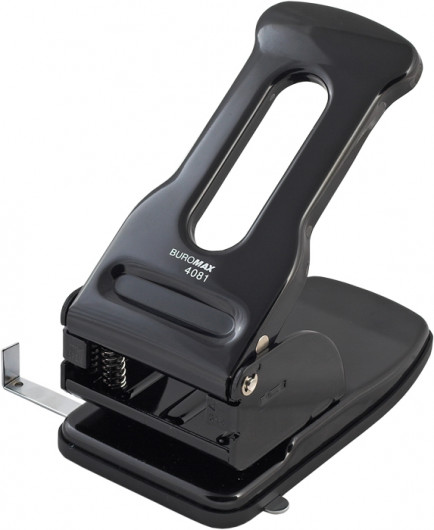 Дырокол большой, на 2 отверстия, до 70 листов BM.4081, металлический, 205*112*185мм., черн. BuroMax - фото 2