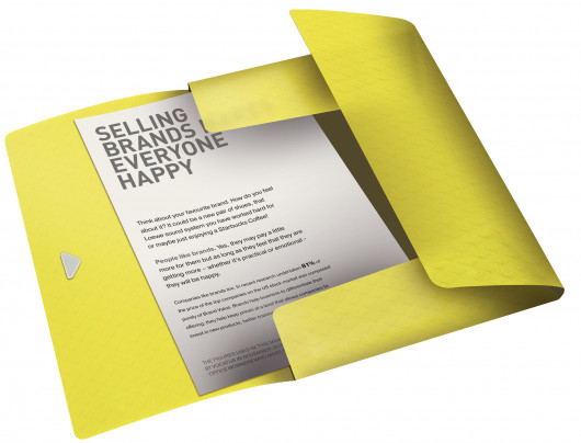 Папка на резинках Colour'ice А4, 150л полипропилен с тиснением, желт. Esselte - фото 5