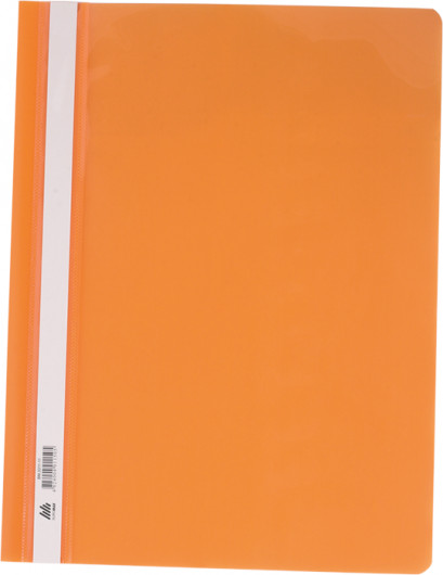 Скоросшиватель с прозрачным верхом А4, оранж. BuroMax - фото 3