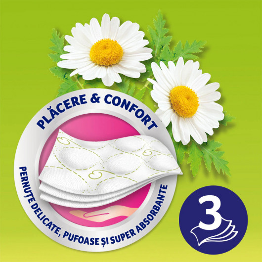 Папір туалетний Стандарт Deluxe, 3 шари, целюлоза, 150відр.(9,5*12,4см.), 8шт./уп., ромашка. ZEWA — фото 5