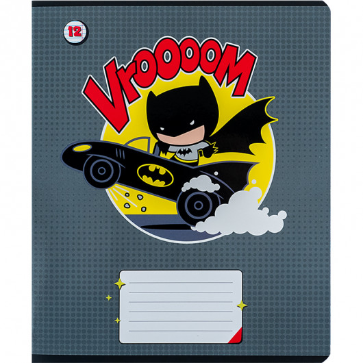 Тетрадь 12 лист., лин., гибр. лак + УФ лак, DC Comics (DC24-234) Kite - фото 13