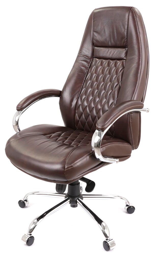 Кресло Луизиана MB (GB-242CC) (Кожа LC-K) коричневый АКЛАС - фото 12