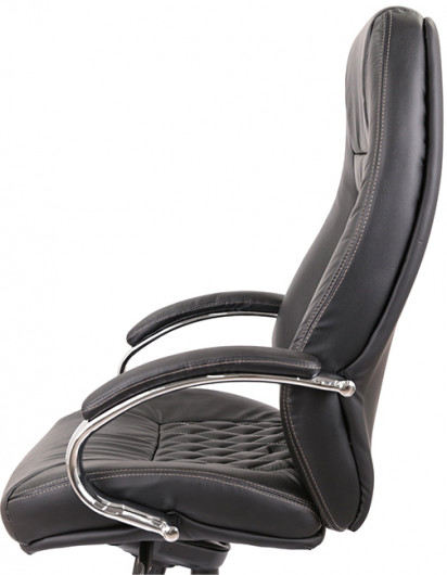 Кресло Луизиана MB (GB-242CC) (Кожа LC-A) черный АКЛАС - фото 12