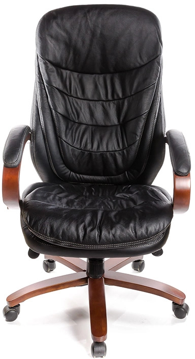 Крісло Валенсия Soft EX MB (Шкіра LC), чорн. АКЛАС — фото 4