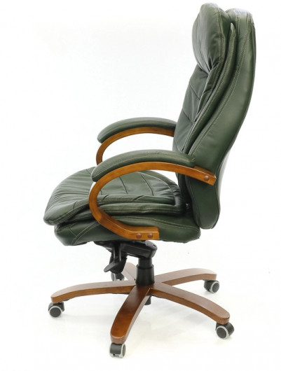 Крісло Валенсия Soft EX MB (Шкіра Lux LC), зелен. АКЛАС — фото 4