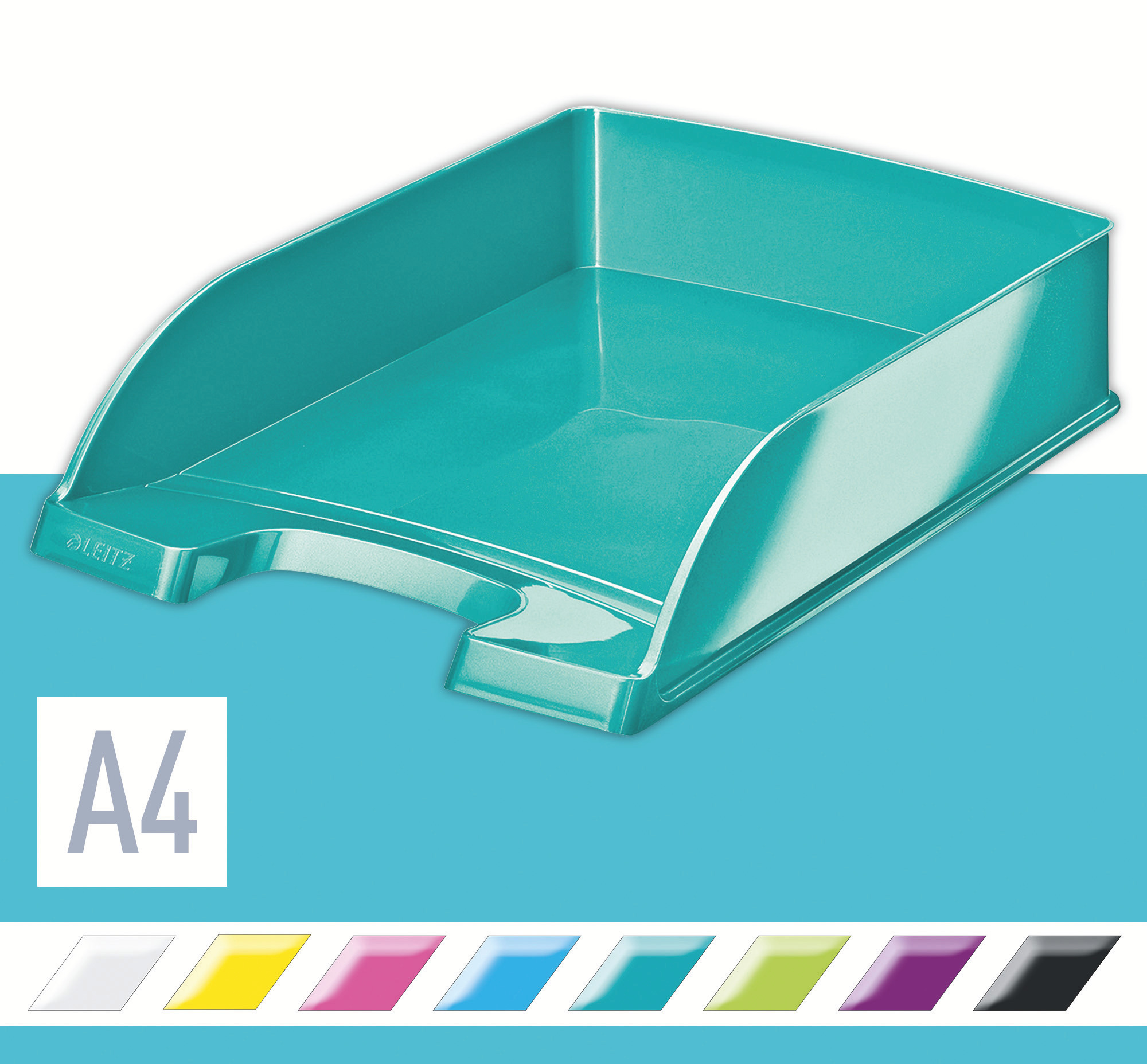 Лоток горизонтальный Wow, метал., бирюз. LEITZ - фото 6